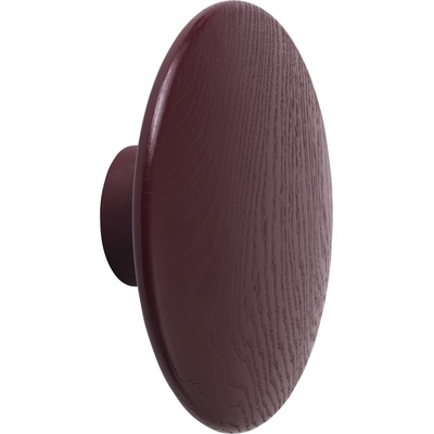 Muuto Кука за стена Dots Wood 13 см бургундско-червена (03272)