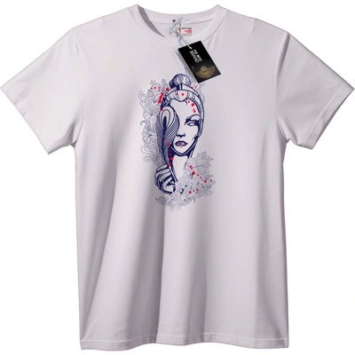 NOONEBRAND Тениска Мистична жена Арт - 7XL, White