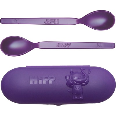 Hipp Spoons Set cestovné púzdro 1 ks lyžička 2 ks