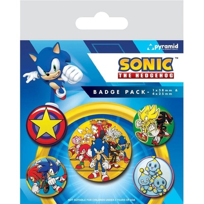 Pyramid International sada placek Sonic Speed Team – Zboží Dáma