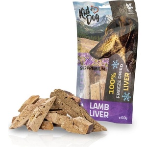 KIDDOG Super Premium 100% Агнешки дроб, сушен чрез замразяване 50 g