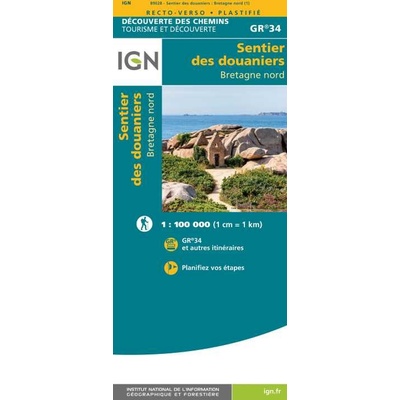 IGN mapa Bretagne nord 1:100 t.