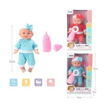 Trifox Pissing doll with bottle and pacifier MIX