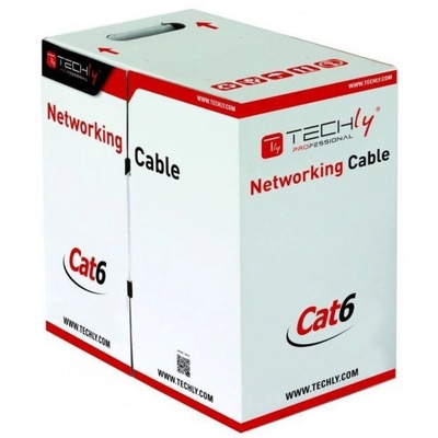 TECHLY ITP-C6U-FL мрежов кабел Сив 305 м Cat6 U/UTP (UTP) (TLY_028122)