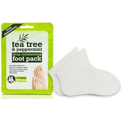 Xpel Tea Tree & Peppermint Deep Moisturising Foot Pack hydratační péče na chodidla 1 ks