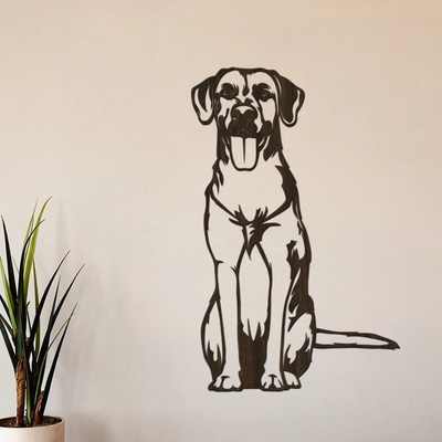 dřevo života Dřevěná dekorace psa Ridgeback Rozměry (cm): 19x30, Zvolte barvu dekoru: Wenge