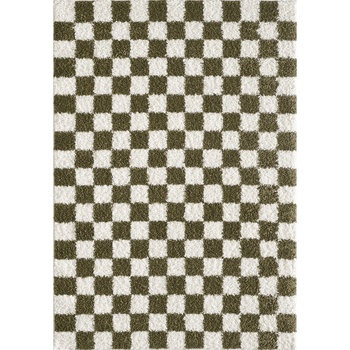 ESTE Тъмнозелен/кремав килим 160x230 cm Grida - ESTE (05937A OLIVE)