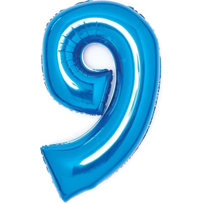 Amscan Балон от фолио с цифри - син 9, 66 cm