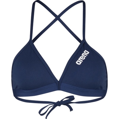 arena Дамско бикини горнище Arena Women's Team Swim Top Tie Back Solid Bikini top - Navy / White - размер 38 (EU) (150-4077-0215)