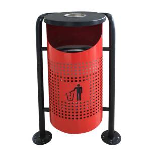 Horecano G-Кош стационарен ЧЕРВЕН Ø36xh91cm (96932-R)(две части) (0185112)