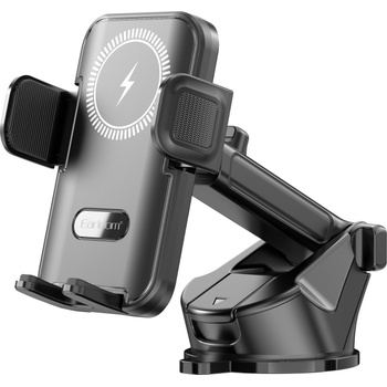 Earldom Универсална стойка за телефон, Earldom ET-WC53, Безжично зареждане, Черен - 17907 (17907)