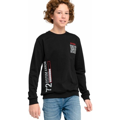 Winkiki Kids Wear chlapecká mikina No Signal černá