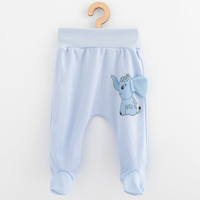 Kojenecké bavlněné polodupačky New Baby Happy Elephant blue – Zboží Dáma