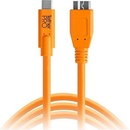Tether Tools CUC3315-ORG- USB-C to 3.0 Micro- B, 4,6m, oranžový