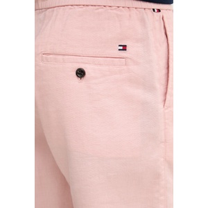 Tommy Hilfiger къс панталон мъжки с лен (MW0MW44353) - answear - 123,20 лв