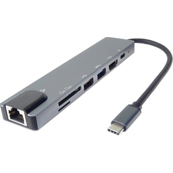 PremiumCord USB-C na HDMI + USB3.0 + 2x USB2.0 + PD(power delivery) adaptér
