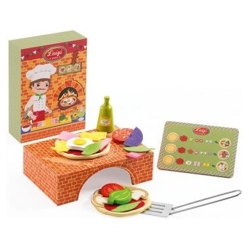 DJECO - Дървена забавна игра - Направи си пицата на Луиджи (DJ06538)