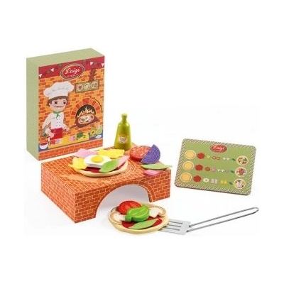 DJECO - Дървена забавна игра - Направи си пицата на Луиджи (DJ06538)