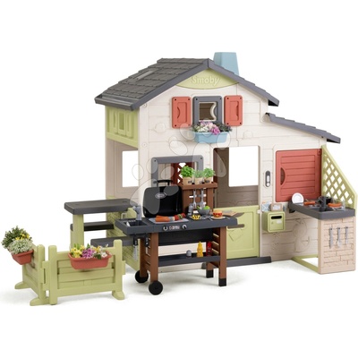 Smoby Domček Priateľov s grilom pre šéfkuchára Friends House Life rozšíriteľný SM810300-R