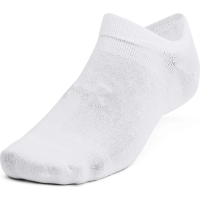 Under Armour Essential No Show 6pk WHITE / WHITE