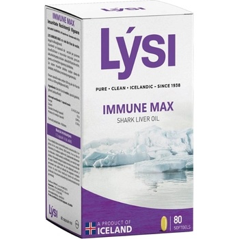 Lysi Immune Max Shark Liver Oil, 500 mg, 80 софтгел капсули, Lysi (860010 LYSI)
