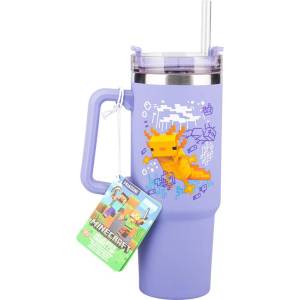 Paladone Чаша Paladone: Minecraft - Purple 900ml Multiway Travel Cup Straw, PP14948MCF (PD-104475) - pcbuild