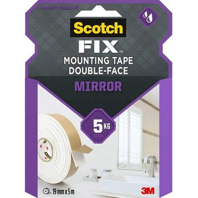 3M Scotch Oboustranně lepicí páska na zrcadla nosnost 5 kg 19 x 5 m