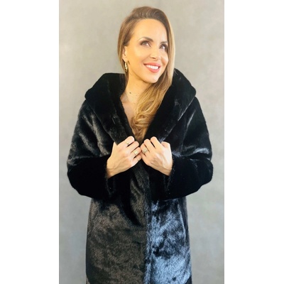 Max Original Leather Kabát z umelej kožušiny 10862-5 black