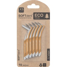 SOFTdent Mezizubní kartáček ECO zahnutý 0,4 mm 10 ks