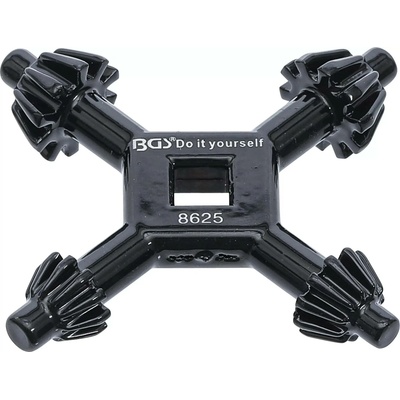 BGS 8625 Kraftmann - Čtyřnásobná klička pro vrtačková sklíčidla, univerzální