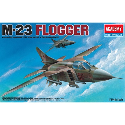 Academy MIG 23 FLOGGER Model Set lietadla 1:144 34 dielov