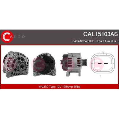 ALTERNATOR 12V 125A CAL15103AS