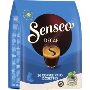 Douwe Egberts Кафе дози Senseo Decaf, 36 бр. , без кофеин, Арабика и Робуста
