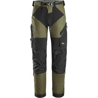 Snickers Workwear nohavice FlexiWork+ khaki