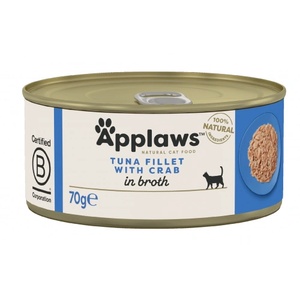 Applaws Tuna with Crab in broth - Месни хапки риба тон с раци в бульон 70 гр 1026CE-A