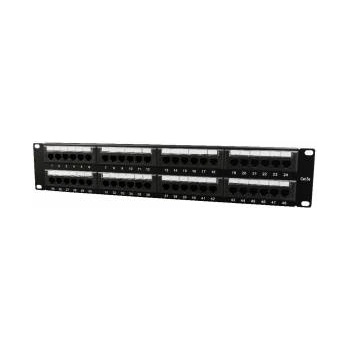 Gembird NPP-C624-002 Gembird Patchpanel FTP 19 24P/1U cat. 6 with cable organization collar, black