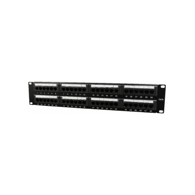 Gembird NPP-C624-002 Gembird Patchpanel FTP 19 24P/1U cat. 6 with cable organization collar, black