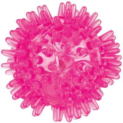 TRIXIE Flashing Hedgehog Ball - Забавна играчка за кучета - светеща топка таралеж, 5 см