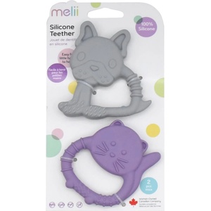 Melii Teethers гризалка Bulldog & Cat 2 бр