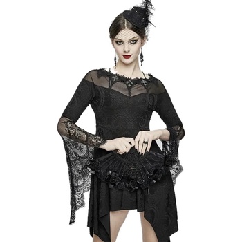 Image 1 of Devil fashion дамска рокля DEVIL FASHION - Morticia готик плетена - ESKT029