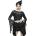 Devil fashion дамска рокля DEVIL FASHION - Morticia готик плетена - ESKT029