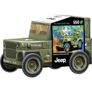 EUROGRAPHICS Пъзел в метална кутия Eurographics от 550 части - Военен джип (85515598)