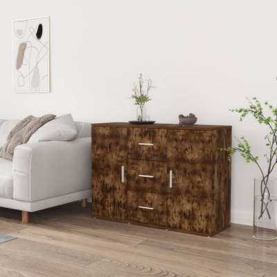 vidaXL 11461.823347 příborník kouřový dub 91 x 29,5 x 65 cm