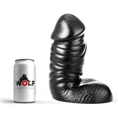 Wolf Commander L, černé dildo s Vac U Lock 28 x 10–12,5 cm
