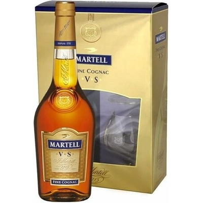 Martell Vs dárková kazeta 40% 0,7 l (karton)