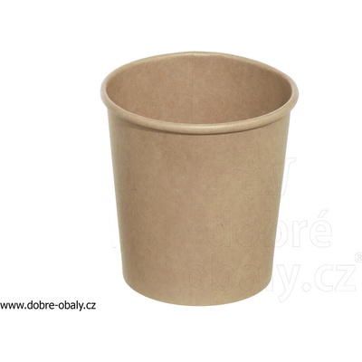 KRAFT Papírová miska kulatá M 450 ml PŘÍRODNÍ