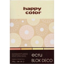 Happy Color Blok Deco Ecru A4 170g 20 listů 4 barvy odstíny ecru HA 3717 2030 092