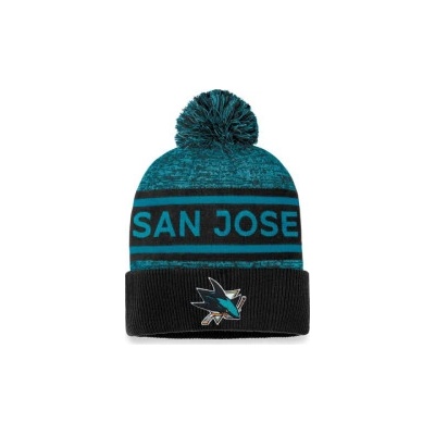 Fanatics San Jose Sharks 23 Authentic Pro Rink Heathered Cuffed Pom