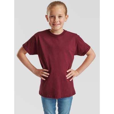Fruit of the Loom Children's T-shirt Original tmavočervená