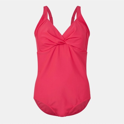 Speedo Бански костюм Speedo Women's Shape Cross One Piece Swimsuit - RASPBERRY